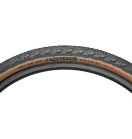 Teravail Teravail Washburn Tire - 700 x 47, Tubeless, Folding, Tan, Durable