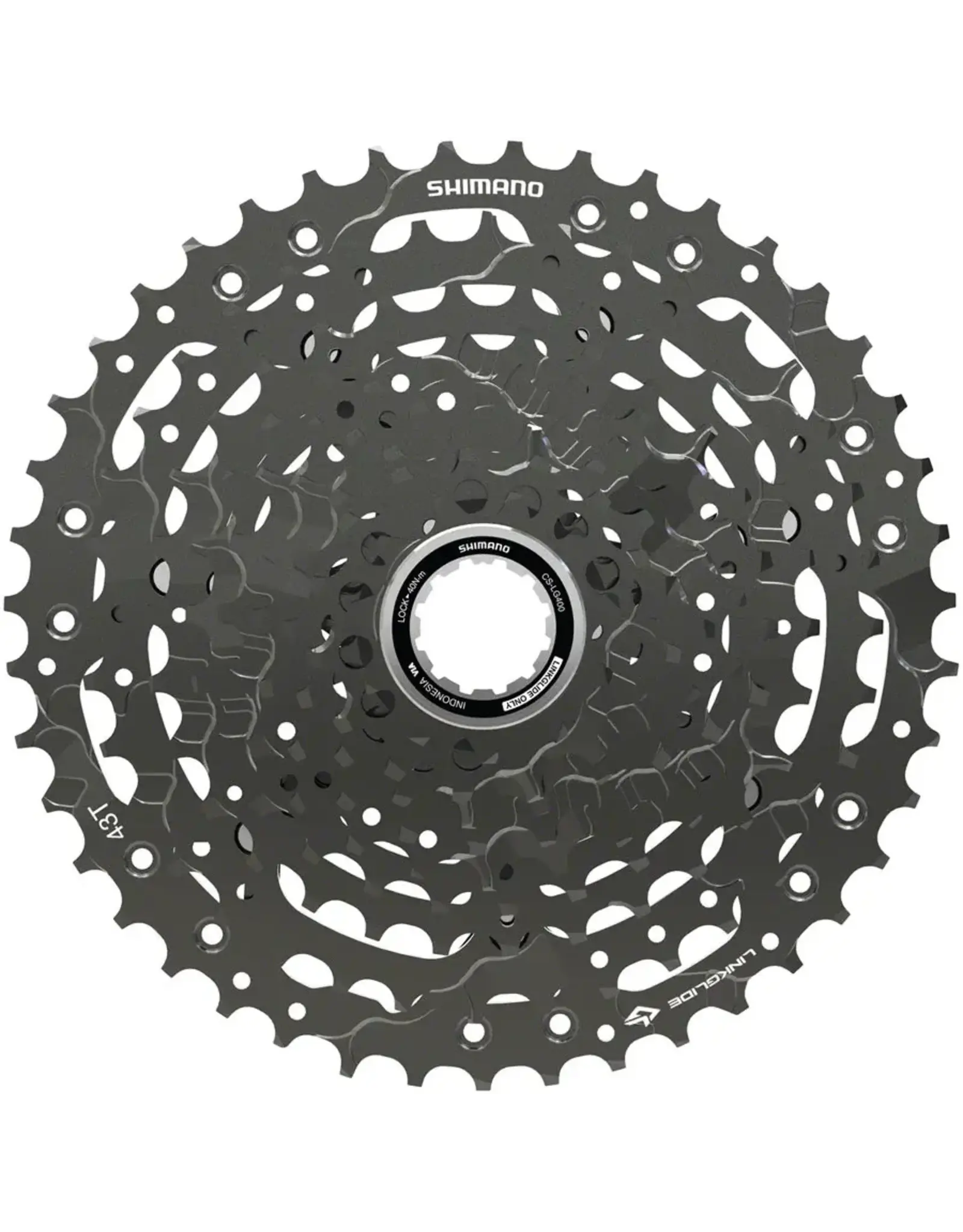 Shimano Shimano CUES  CS-LG400-10 Cassette - 10 Speed, 11-43t, LINKGLIDE, Black