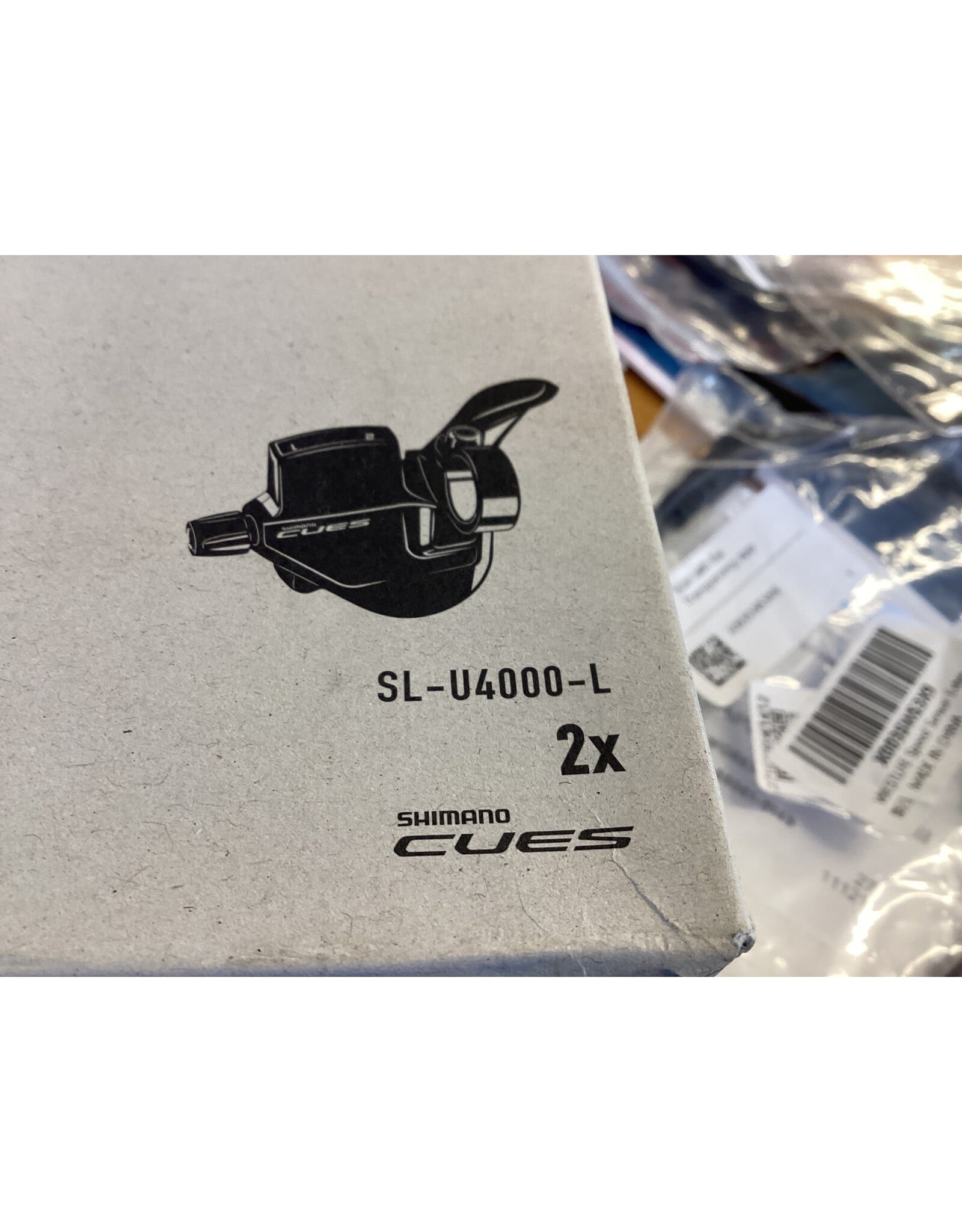 Shimano Shimano CUES SL-U4000-L Shifter - Left, 2-Speed, Rapidfire Plus Mono, Optical Gear Display, Black