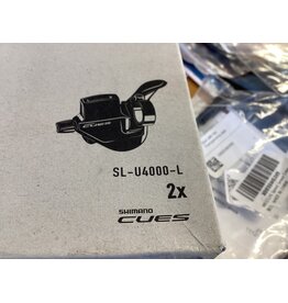 Shimano Shimano CUES SL-U4000-L Shifter - Left, 2-Speed, Rapidfire Plus Mono, Optical Gear Display, Black