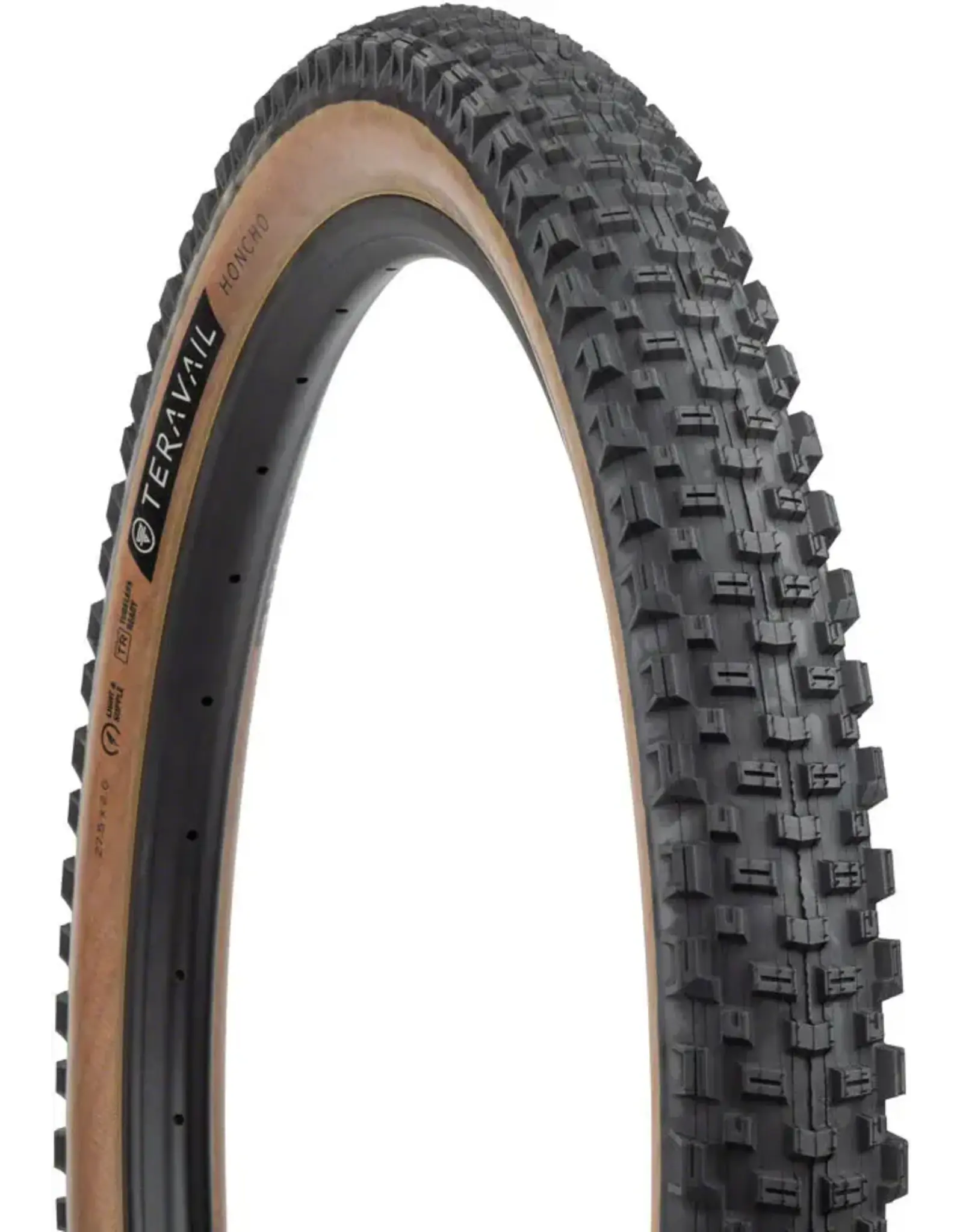 Teravail Teravail Honcho Tire - 27.5 x 2.6, Tubeless, Folding, Tan, Light and Supple, Grip Compound