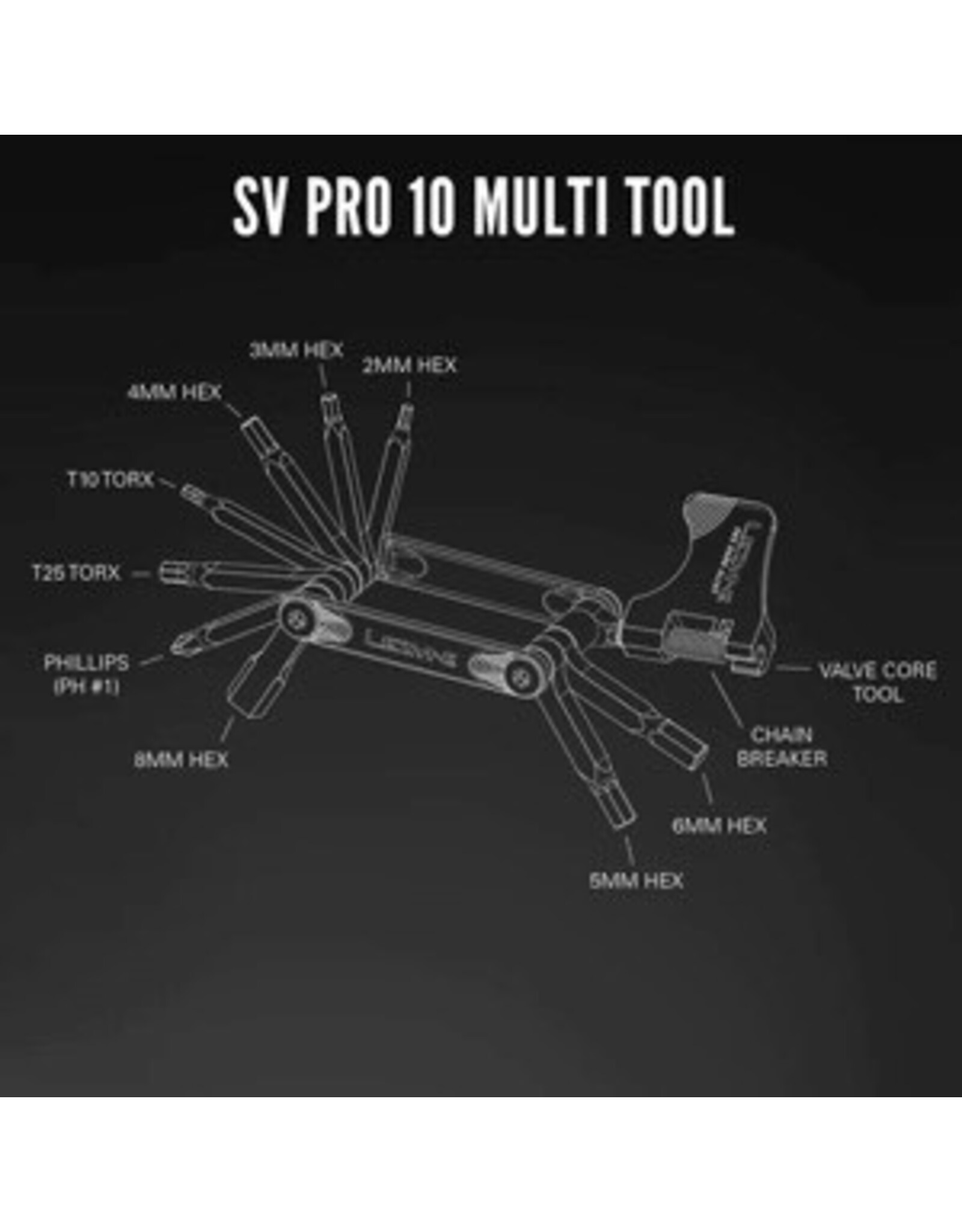 Lezyne Lezyne SV Pro 10 Multi Tool, Silver