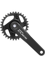 Shimano Shimano CUES FC-U4000-1 Crankset - 170mm, 9/10/11-Speed, 32t, Riveted, Square Taper JIS Spindle Interface, Black