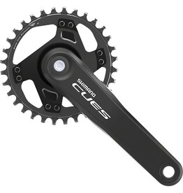 Shimano Shimano CUES FC-U4000-1 Crankset - 170mm, 9/10/11-Speed, 32t, Riveted, Square Taper JIS Spindle Interface, Black