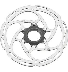 Tektro Tektro TR-35 Disc Brake Rotor - 180mm, Center-Lock, 1.8mm Thickness, Silver