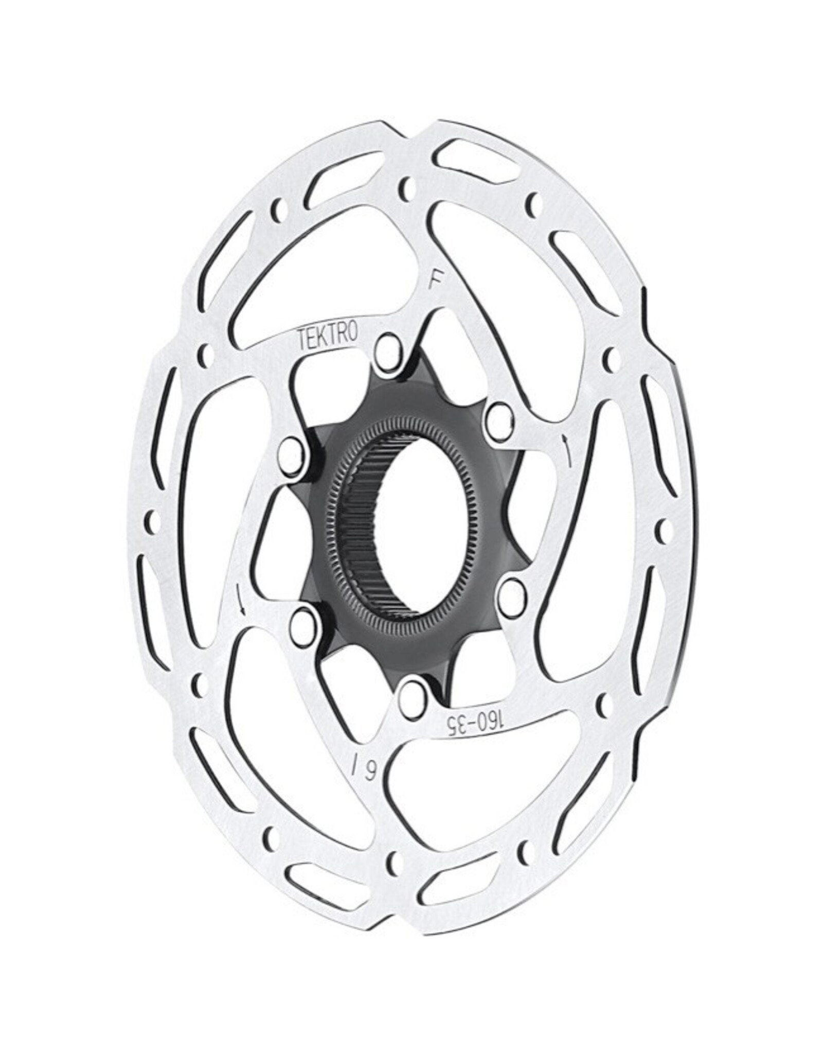 Tektro Tektro TR-35 Disc Brake Rotor - 180mm, Center-Lock, 1.8mm Thickness, Silver