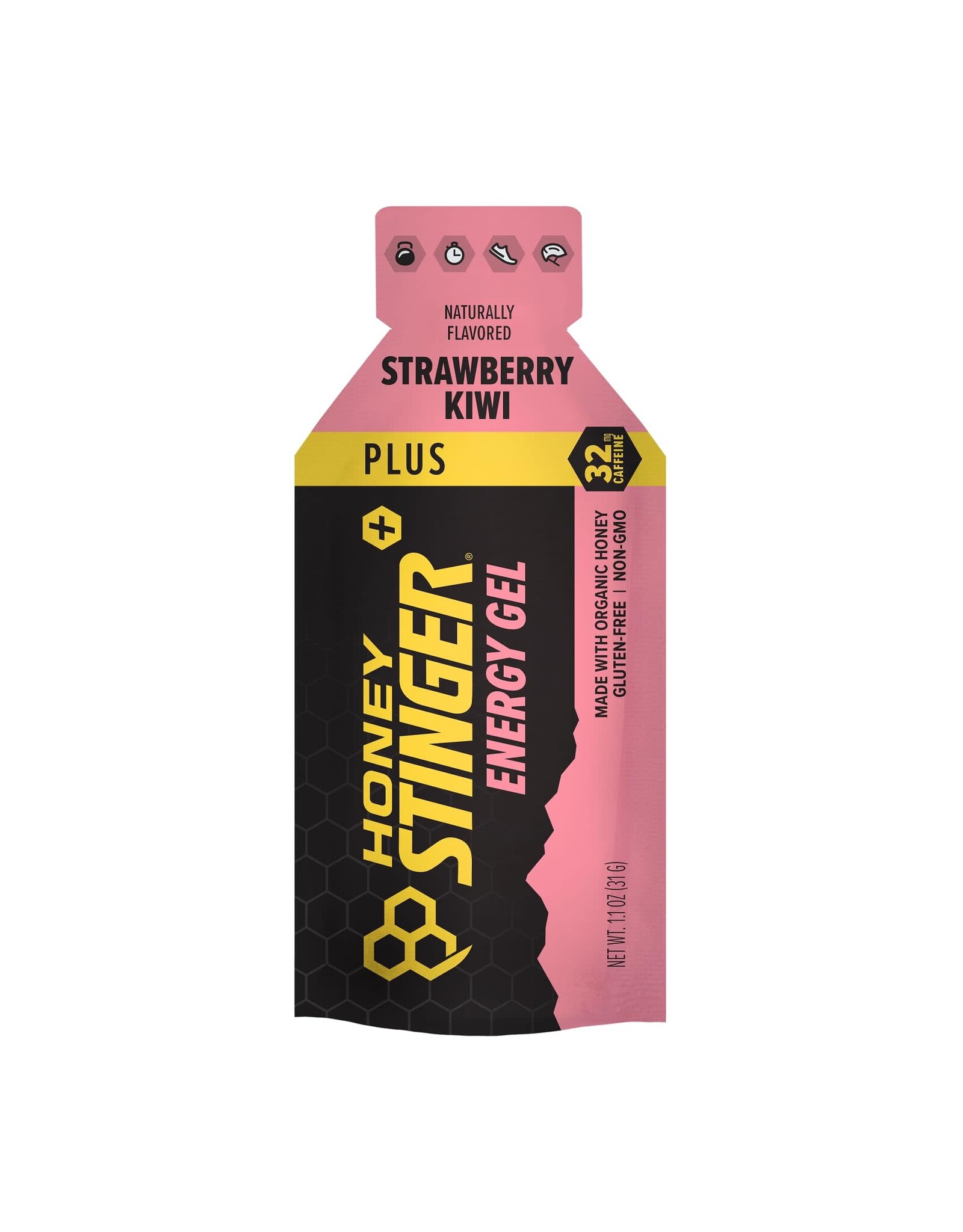 Honey Stinger Honey Stinger Organic Energy Gel - Kiwi-Strawberry with Caffeine, each