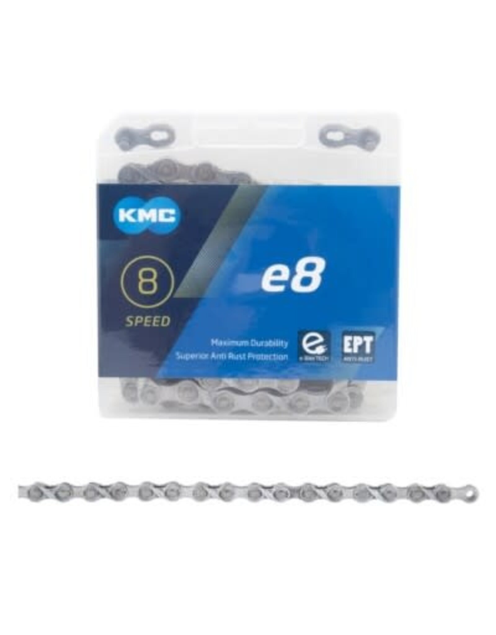 KMC Chain KMC e8 EPT E-Bike 8sp Chain, Silver