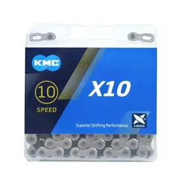 KMC KMC X10 Chain - 10-Speed, 116 Links, Gray