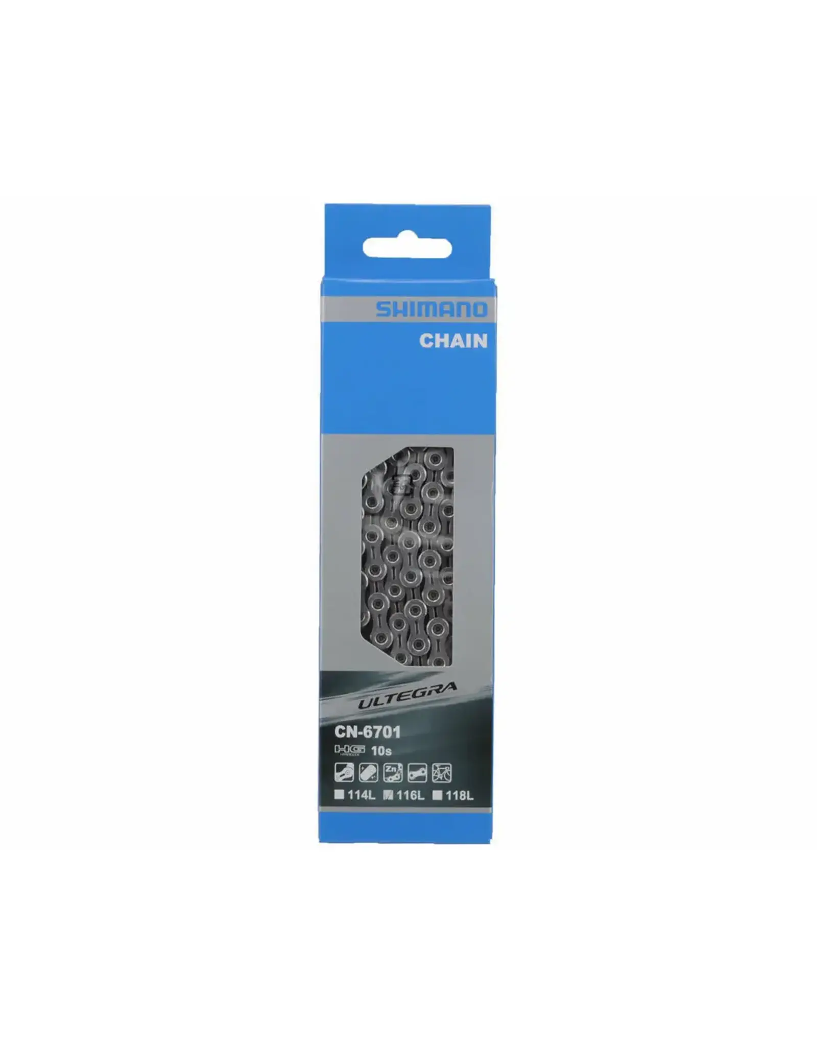 Shimano Shimano CN-6701-10 Chain - 10-Speed, 116 Links, Silver
