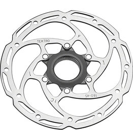 Tektro Tektro TR-45 Disc Brake Rotor - 180mm, Center-Lock, 2.3mm Thickness, Silver
