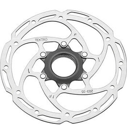 Tektro Tektro TR-35 Disc Brake Rotor - 203mm, Center-Lock, 1.8mm Thickness, Silver