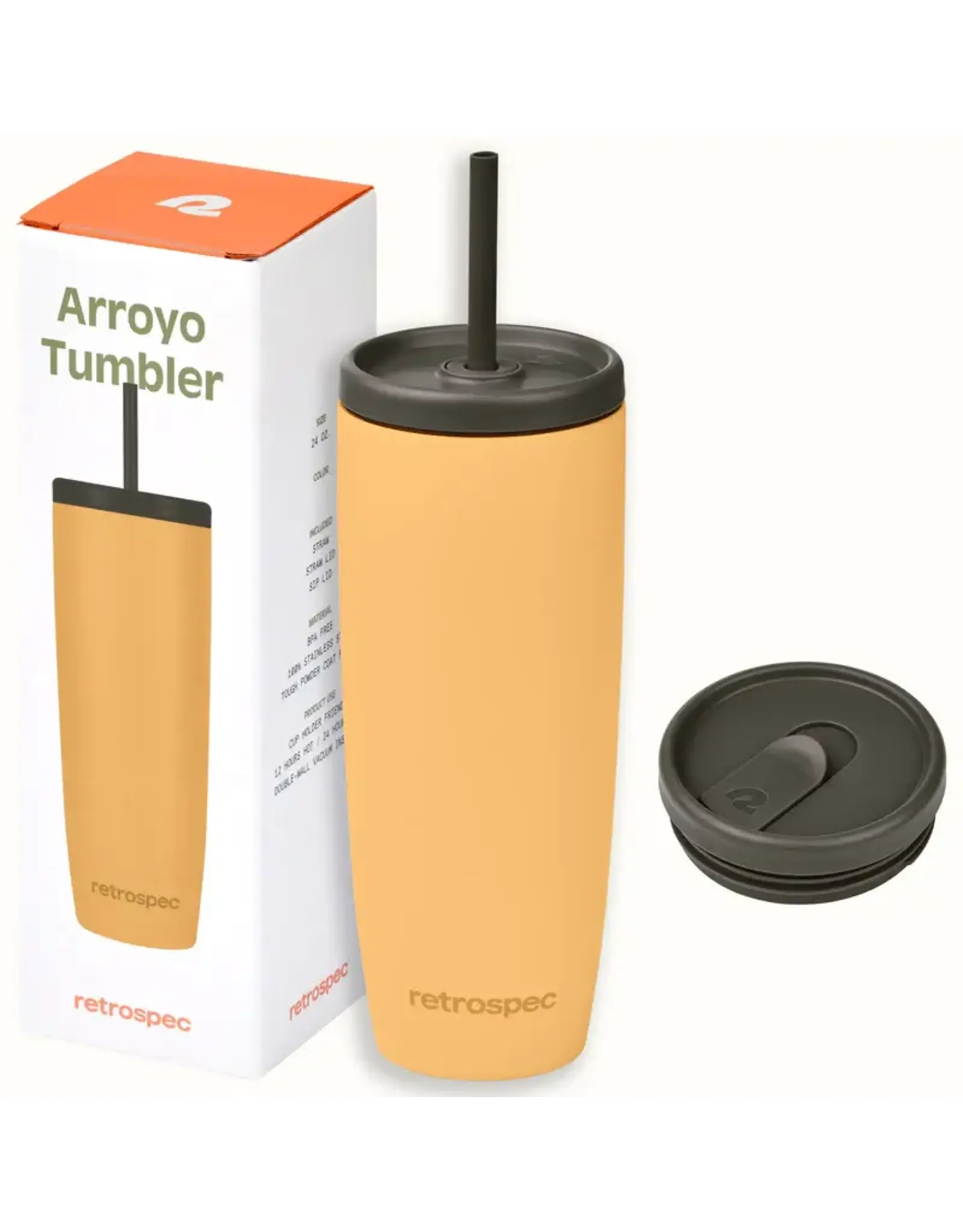 Retrospec Arroyo Tumbler 24oz - honey