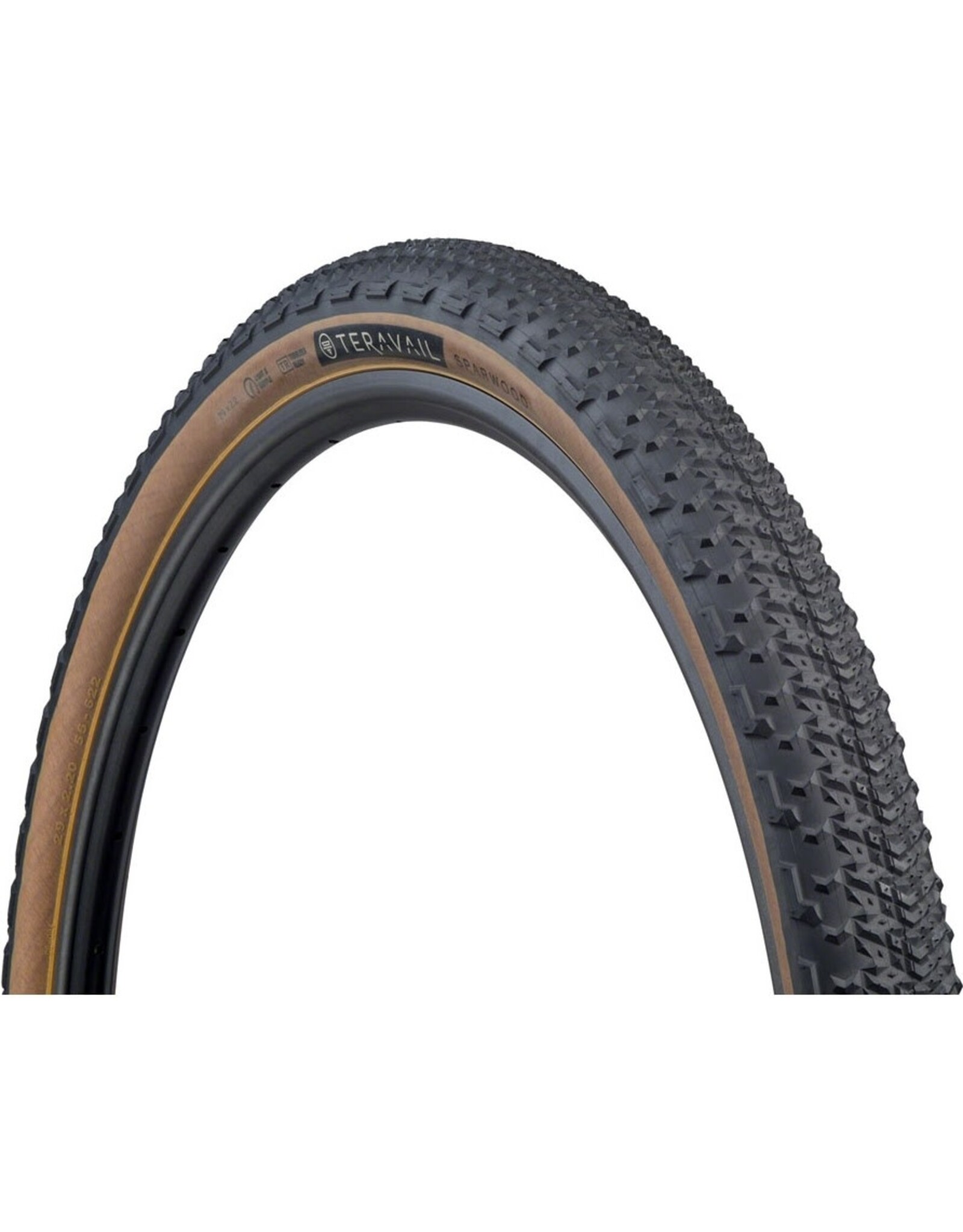 Teravail Teravail Sparwood Tire - 29 x 2.2, Tubeless, Folding, Tan, Light and Supple