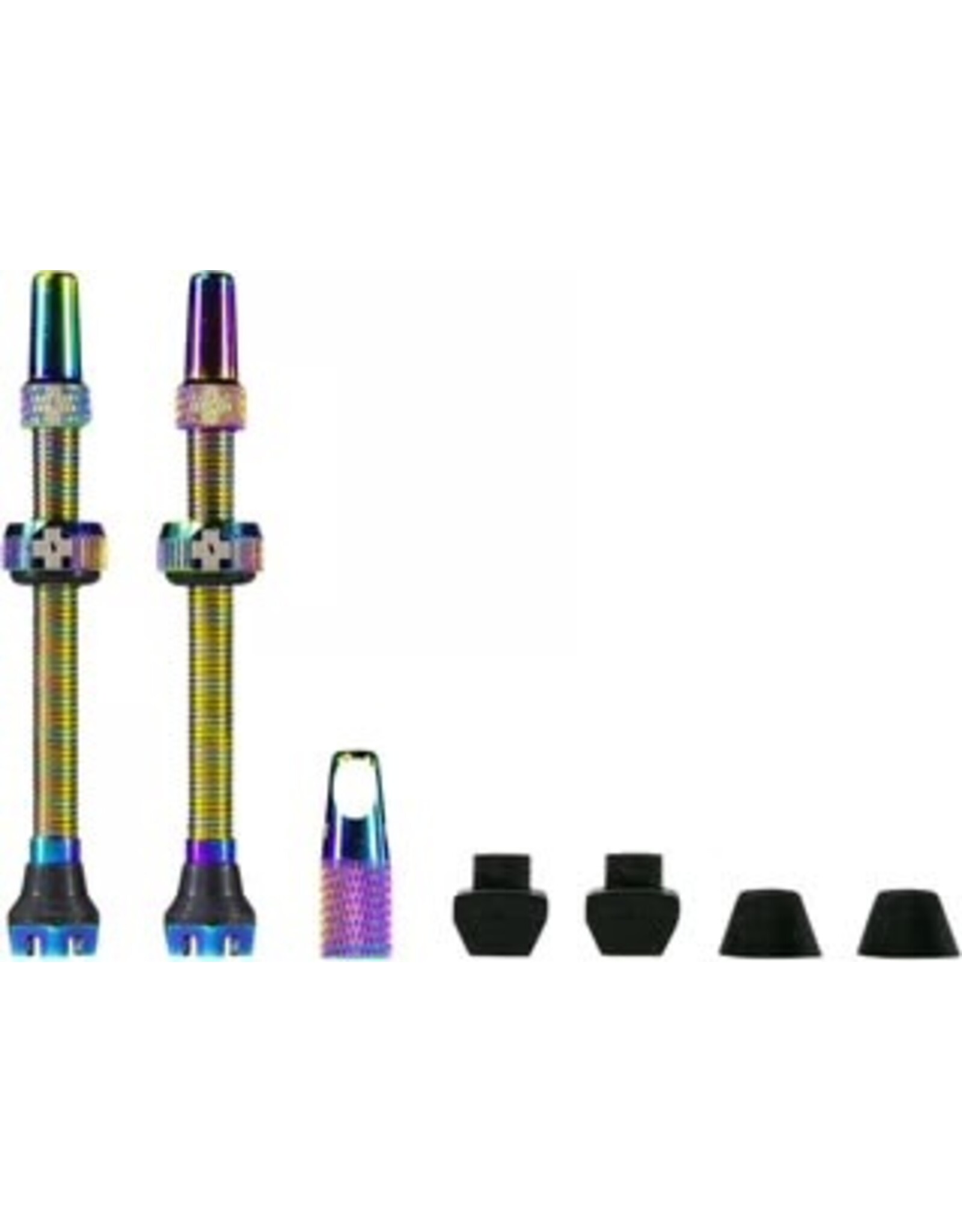 BLACK OX Black Ox Tubeless 40mm Valve Stem Kit, Oil Slick