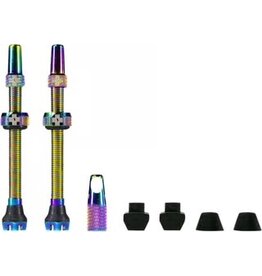 BLACK OX Black Ox Tubeless 40mm Valve Stem Kit, Oil Slick