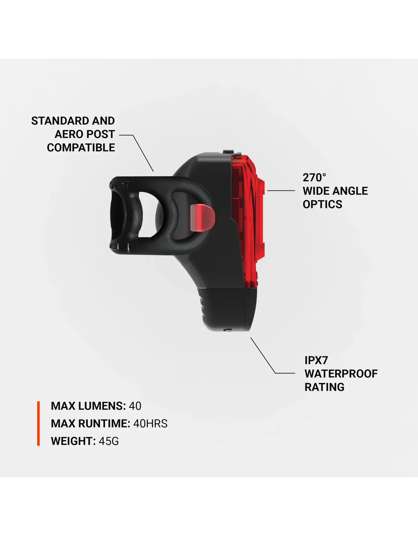 Lezyne Lezyne KTV Drive+ REAR 40lm