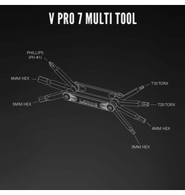 Lezyne Lezyne V PRO 7-Function Multi Tool, Black