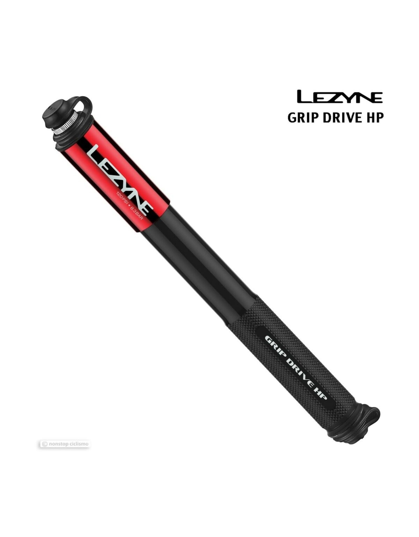 Lezyne Lezyne Grip Drive HP Hand Pump, Red Medium
