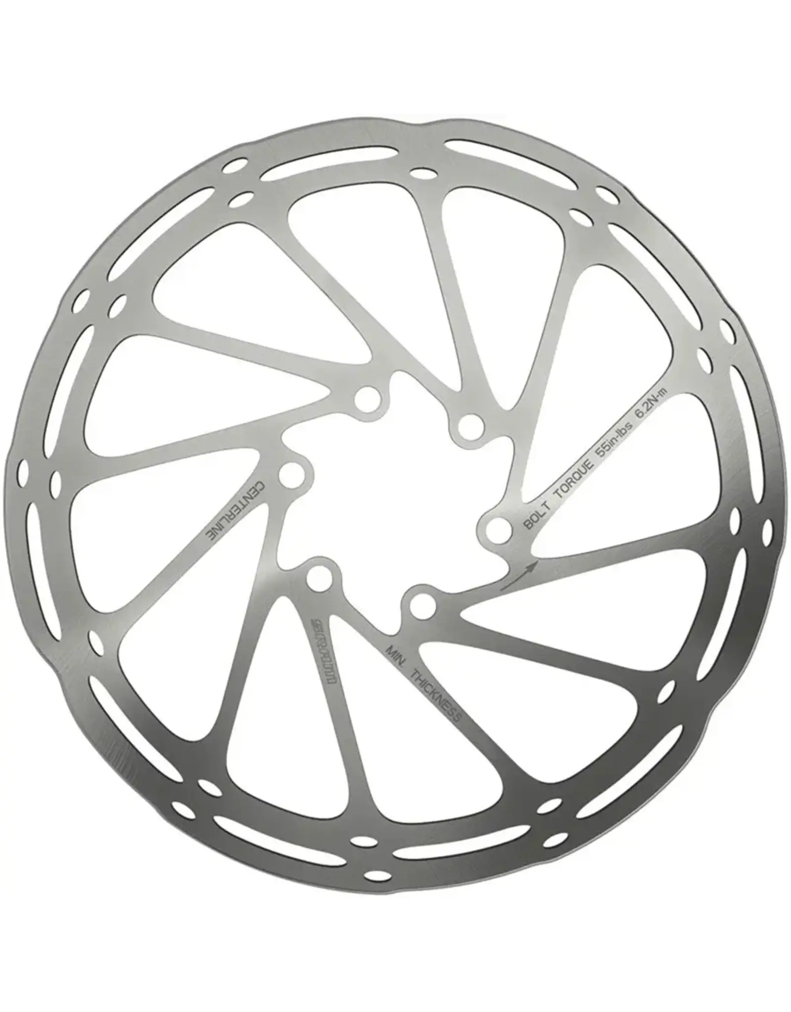 SRAM SRAM CenterLine Disc Brake Rotor - 180mm, 6-Bolt, 2.0mm