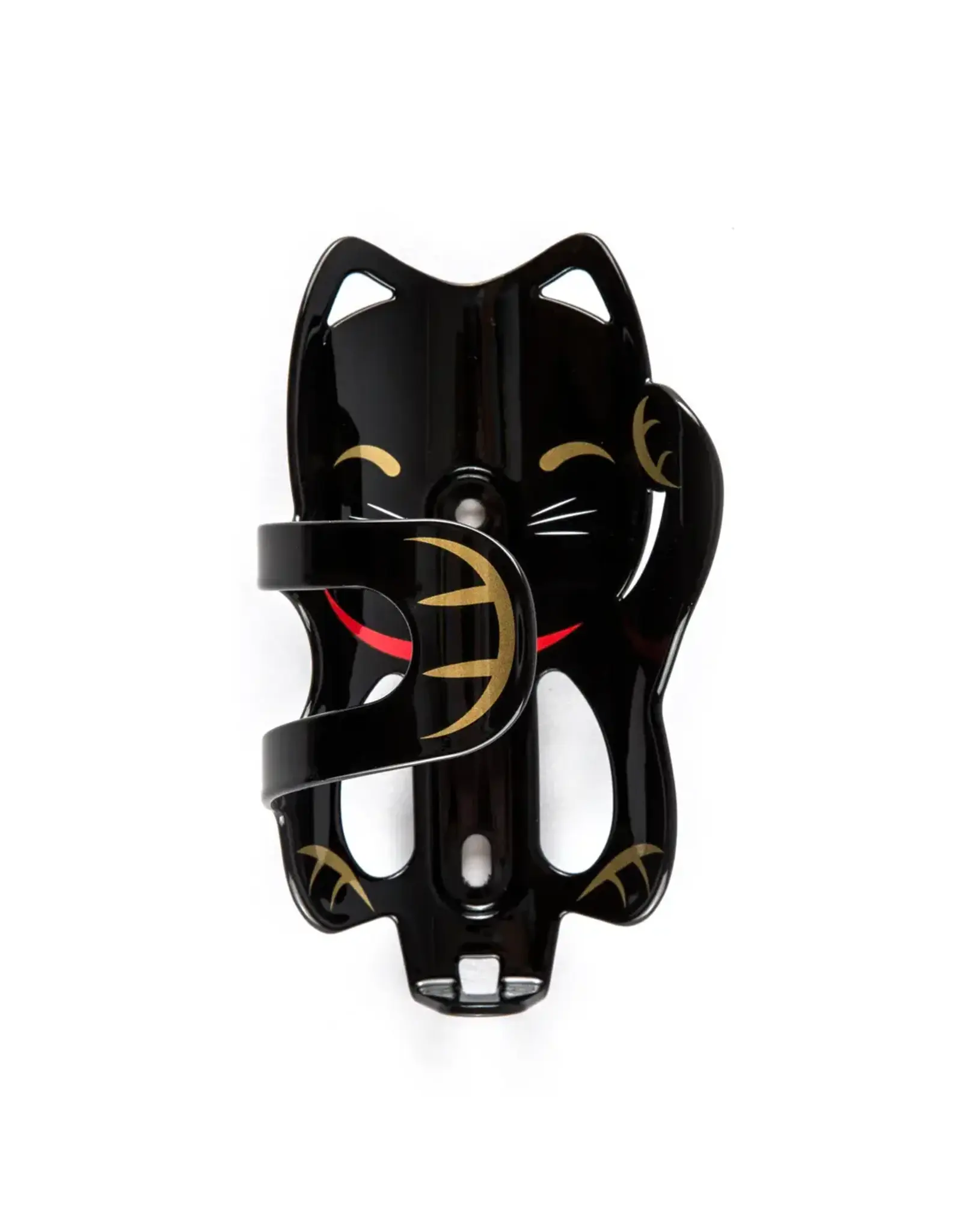PDW Portland Design Works Lucky Cat Water Bottle Cage: Black Cat