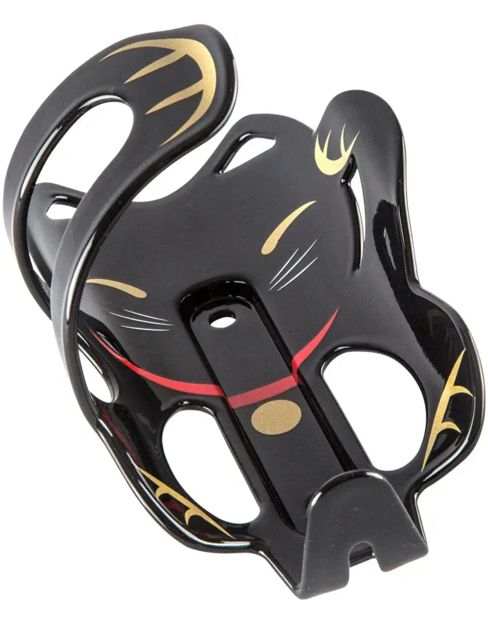 PDW Portland Design Works Lucky Cat Water Bottle Cage: Black Cat