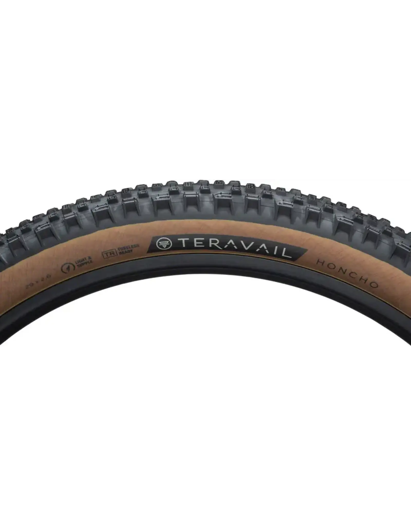 Teravail Teravail Honcho Tire - 29 x 2.6, Tubeless, Folding, Tan, Durable, Grip Compound
