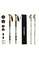 Retrospec Retrospec Solstice Trekking Poles Cork Grip- Matte Forest