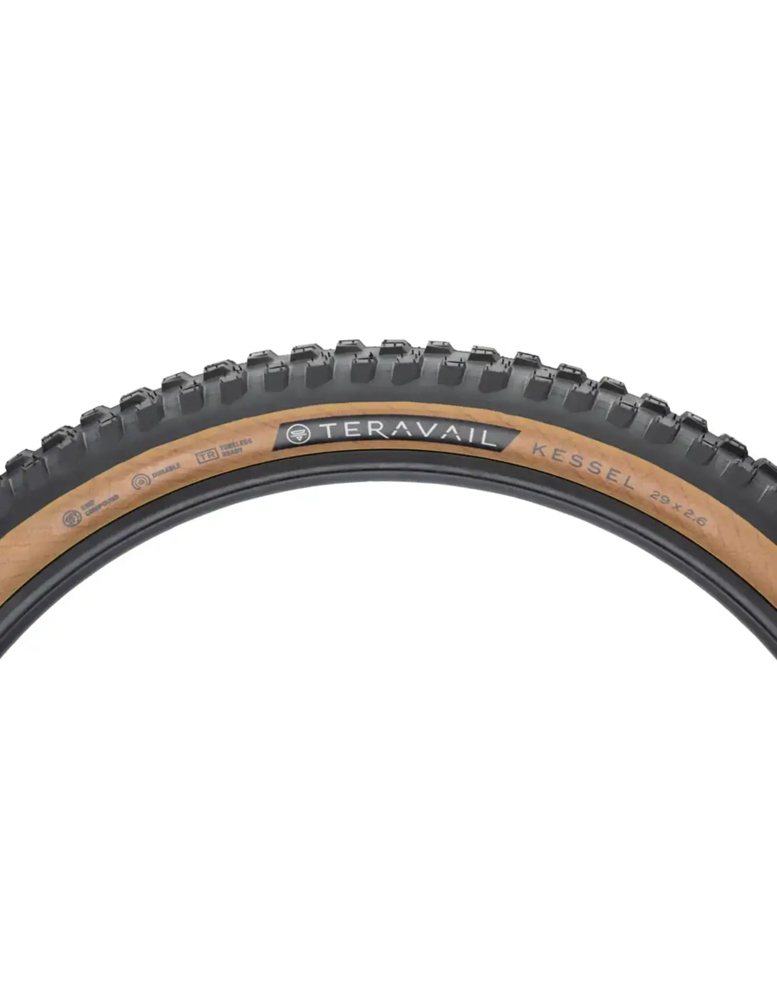 Teravail Teravail Kessel Tire - 29 x 2.6, Tubeless, Folding, Tan, Durable