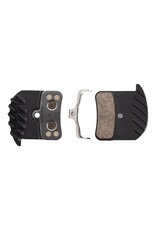 Shimano Shimano H03C-MF Disc Brake Pad and Spring - Metal Compound, Finned Aluminum Backplate, One Pair