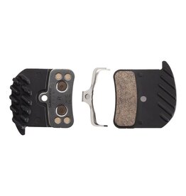 Shimano Shimano H03C-MF Disc Brake Pad and Spring - Metal Compound, Finned Aluminum Backplate, One Pair