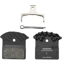 Shimano Shimano J05A-RF Disc Brake Pad and Spring - Resin Compound, Finned Aluminum Back Plate