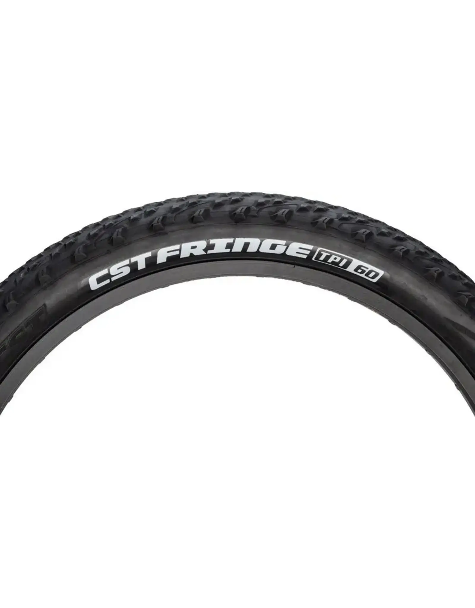 CST CST Fringe Tire - 24 x 2.8, Clincher, Wire, Black