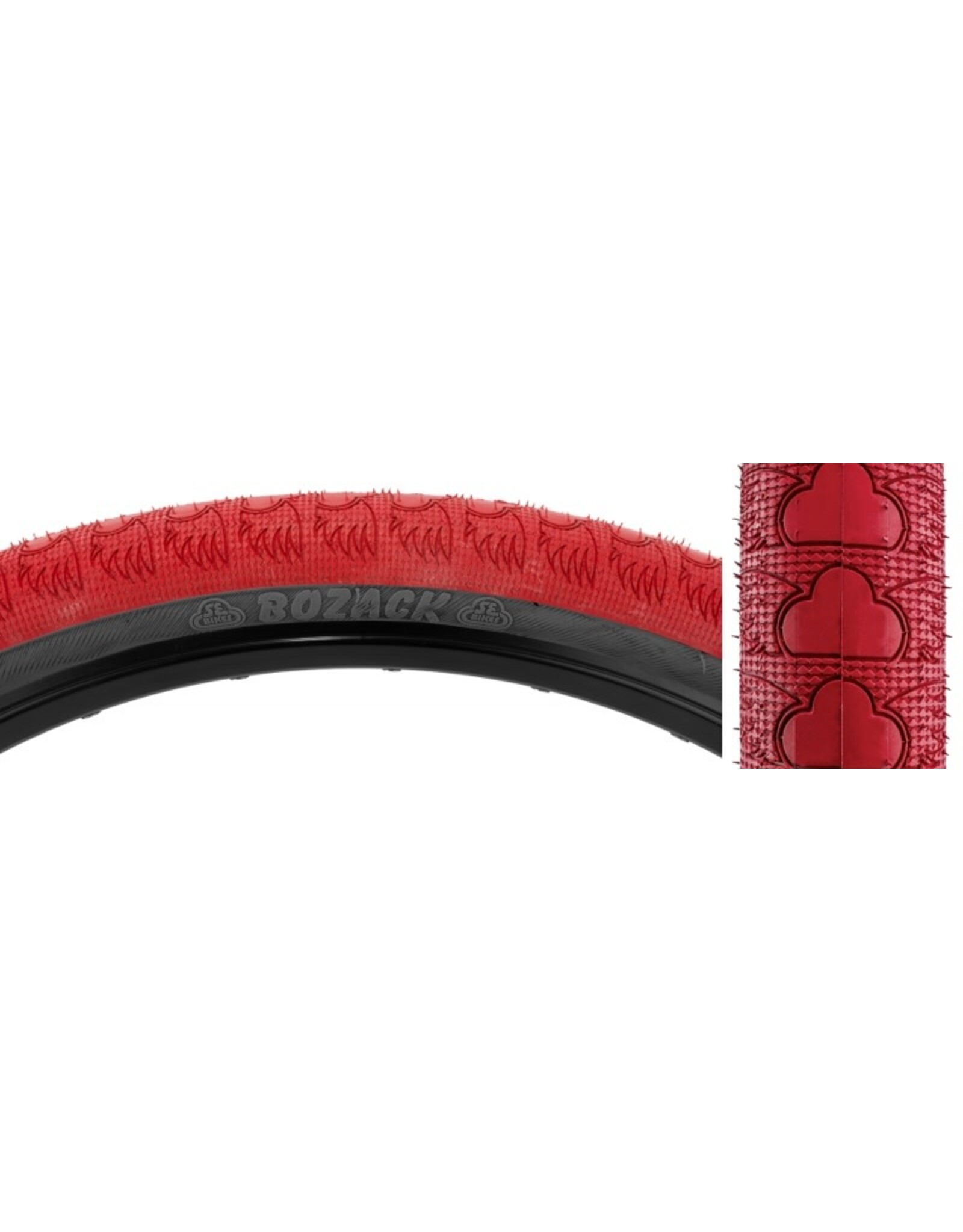SE BIKES SE Bikes Bozack Tire 24x2.4 RD/BK WIRE/27/MPC