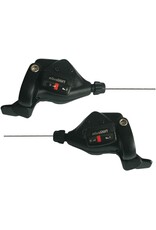microSHIFT microSHIFT TS71 Thumb Tap Shifter Set, 9-Speed, Triple, Optical Gear Indicator, Shimano Compatible