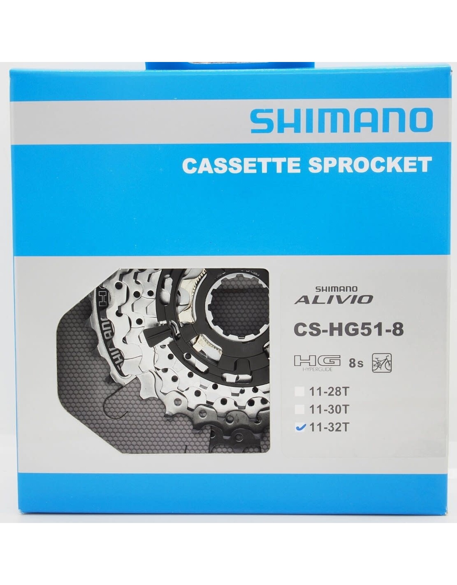 Shimano Shimano Alivio CS-HG51 Cassette - 8 Speed, 11-32t, Silver