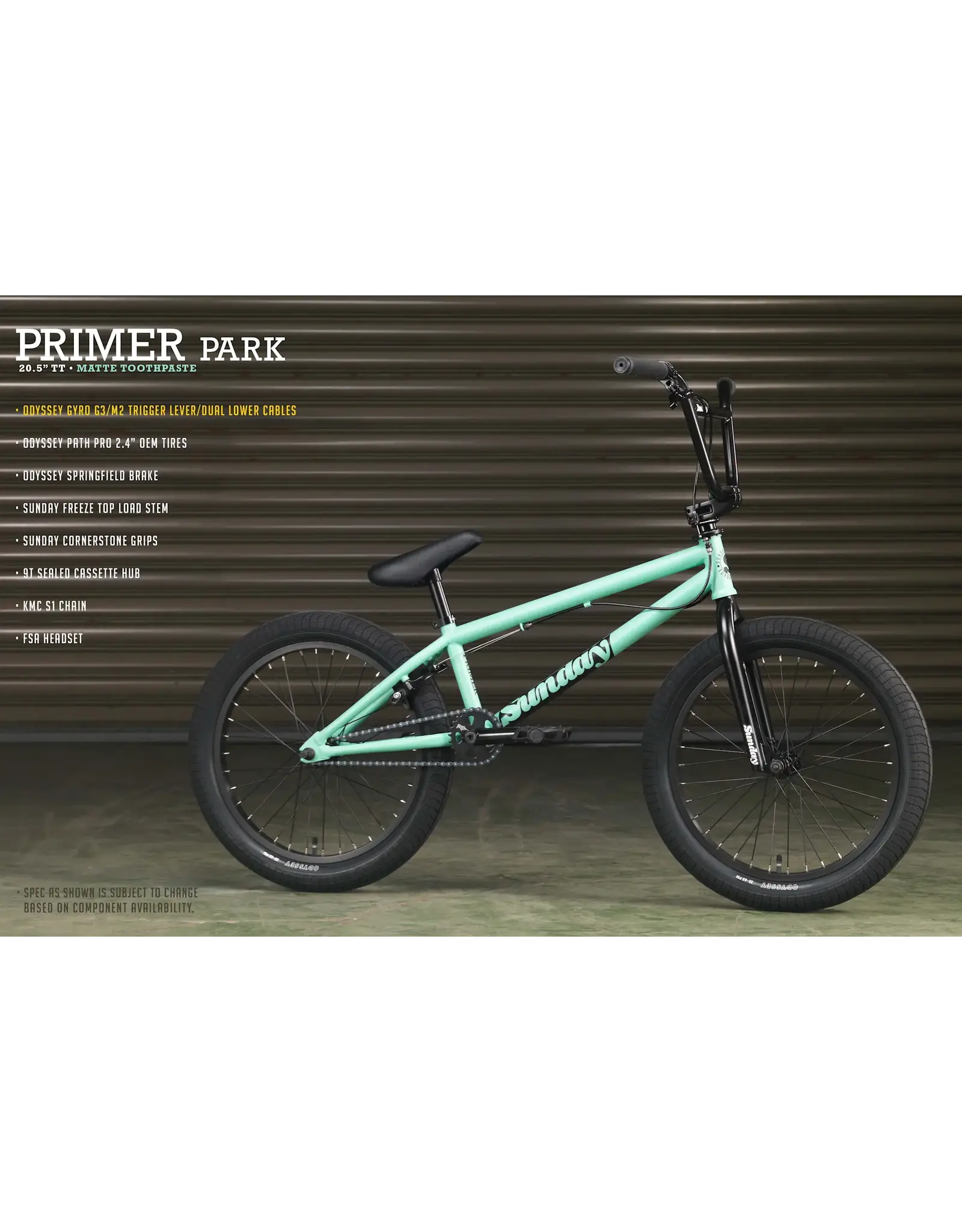 Sunday Bikes Sunday Primer Park 20.5” - Toothpaste