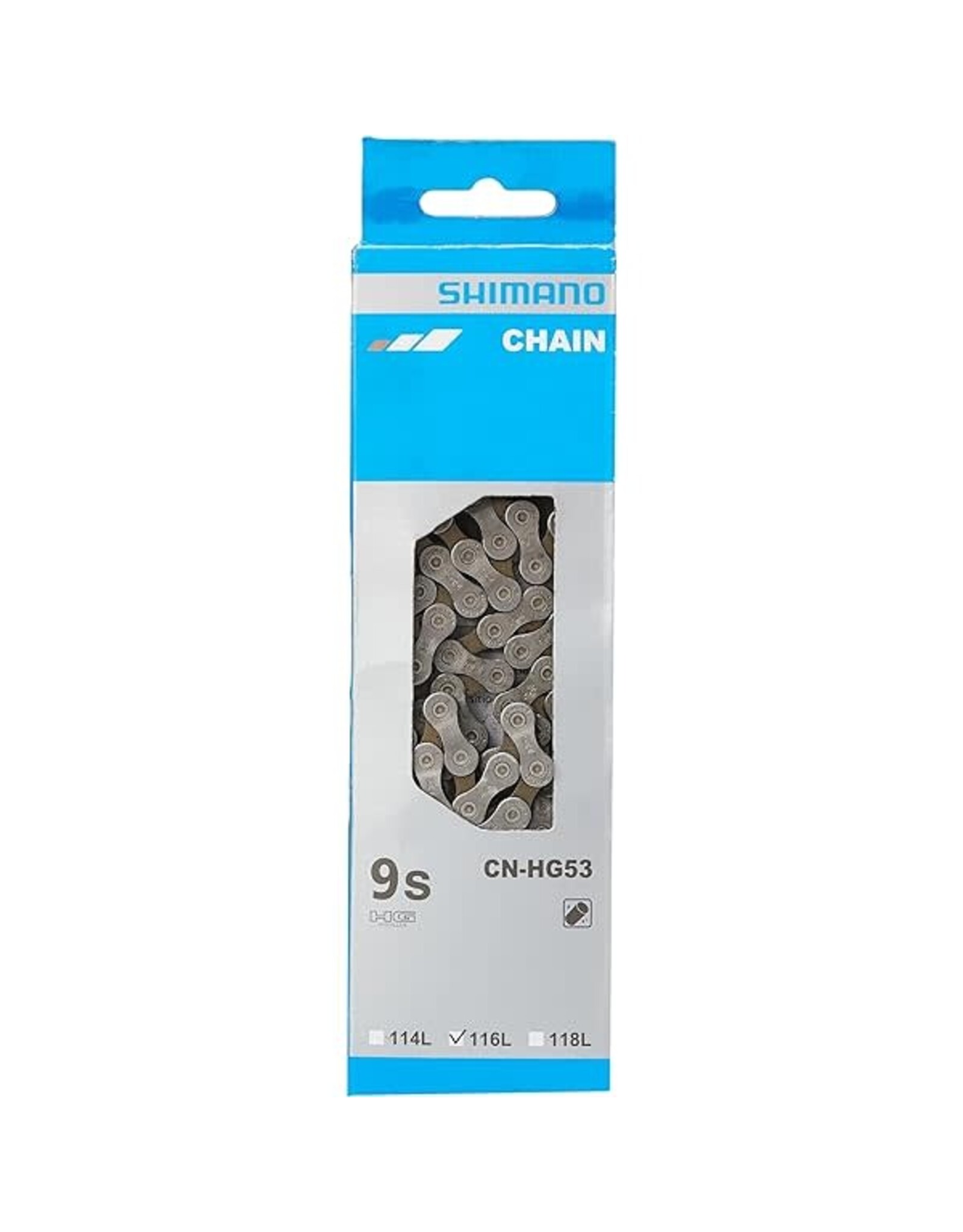 Shimano Shimano CN-HG53 Chain - 9-Speed, 116 Links, Gray