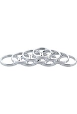 Problem Solvers Headset Spacer - 28.6, 5mm, Aluminum, Silver, each