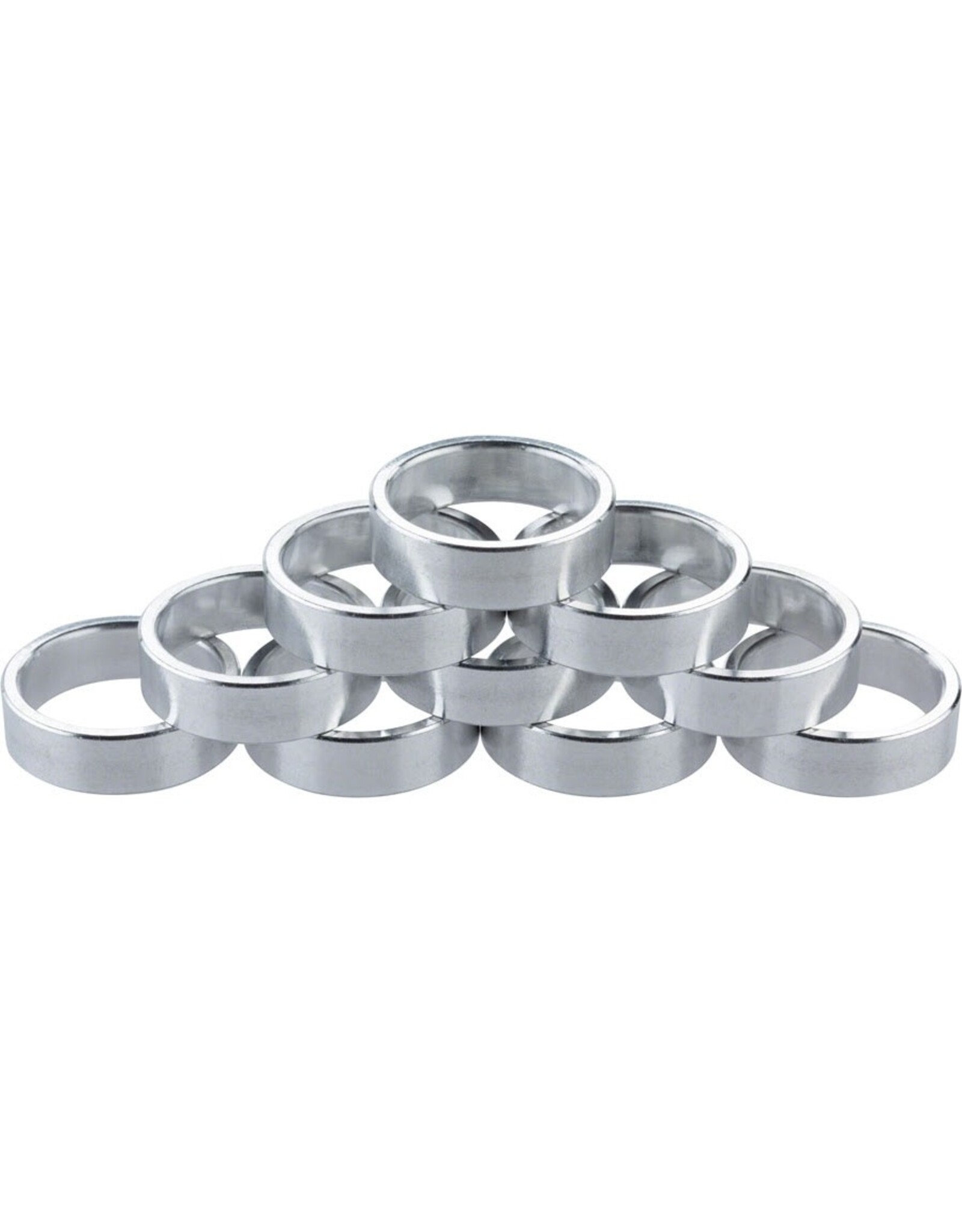 Problem Solvers Headset Spacer - 25.4, 10mm, Aluminum, Silver, each