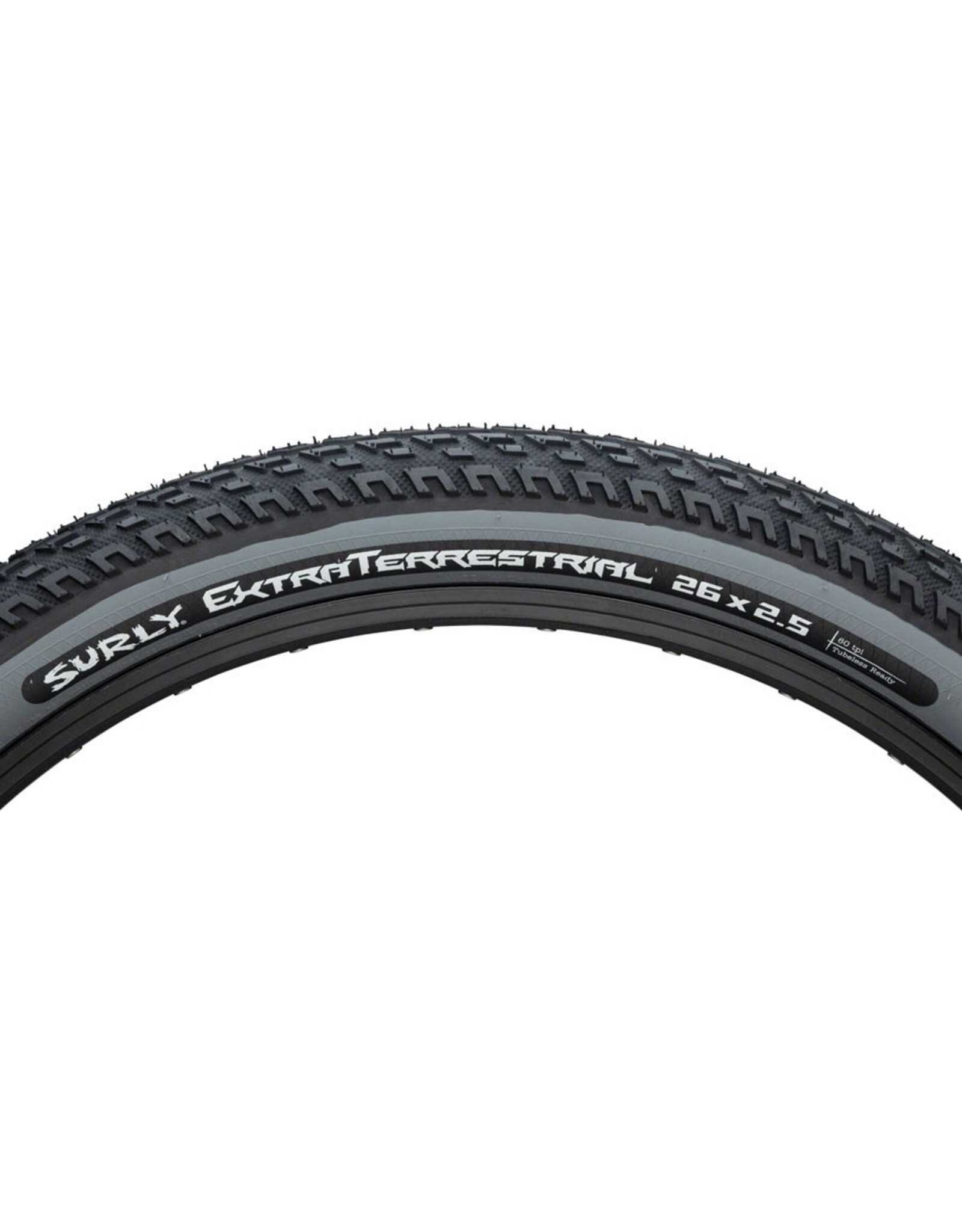 Surly Surly ExtraTerrestrial Tire - 26 x 2.5, Tubeless, Folding, Black/Slate, 60tpi