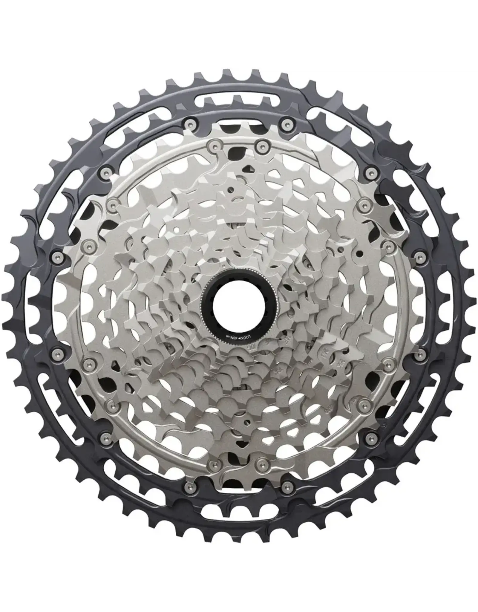 Shimano Shimano Deore XT CS-M8200-12 Cassette - 12-Speed, 10-51t, Hyperglide+, Micro Spline, Gray/Silver