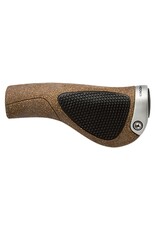 Ergon Ergon GP1 BioKork Grips - Lock-On, Large, Black/Tan