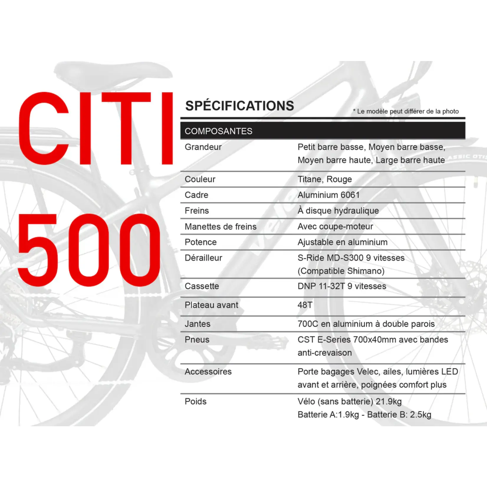 Velec Velec Citi 500 ST