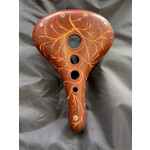 Custom Handcarved Leather Saddle - Flora
