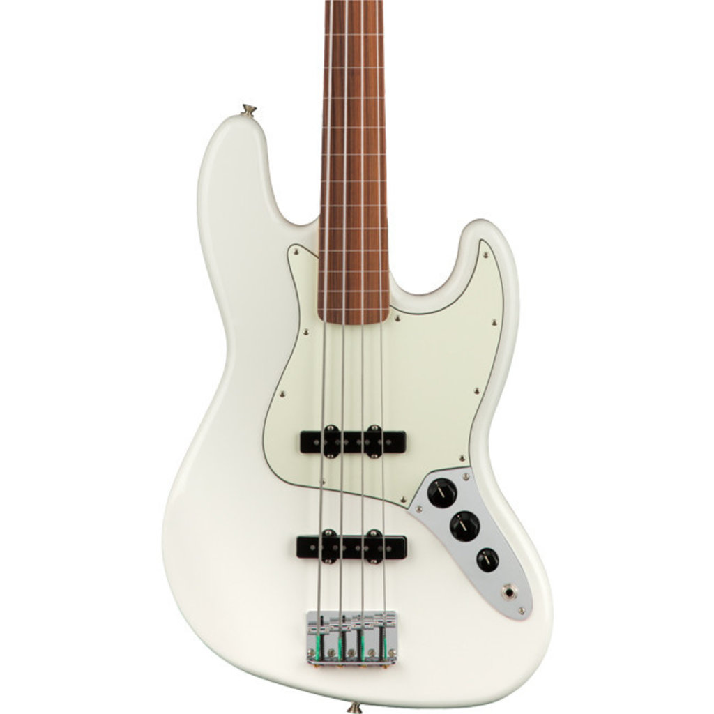 Fender Fender Player Jazz Bass PF - Polar White Fretless