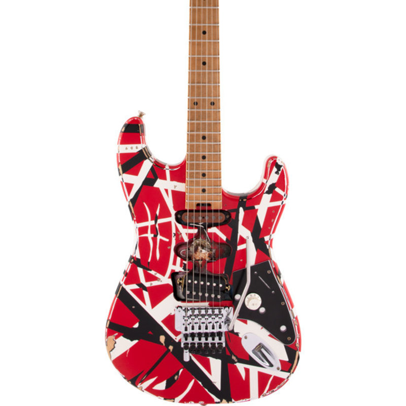 EVH EVH® Striped Series Frankie R/B/W Relic