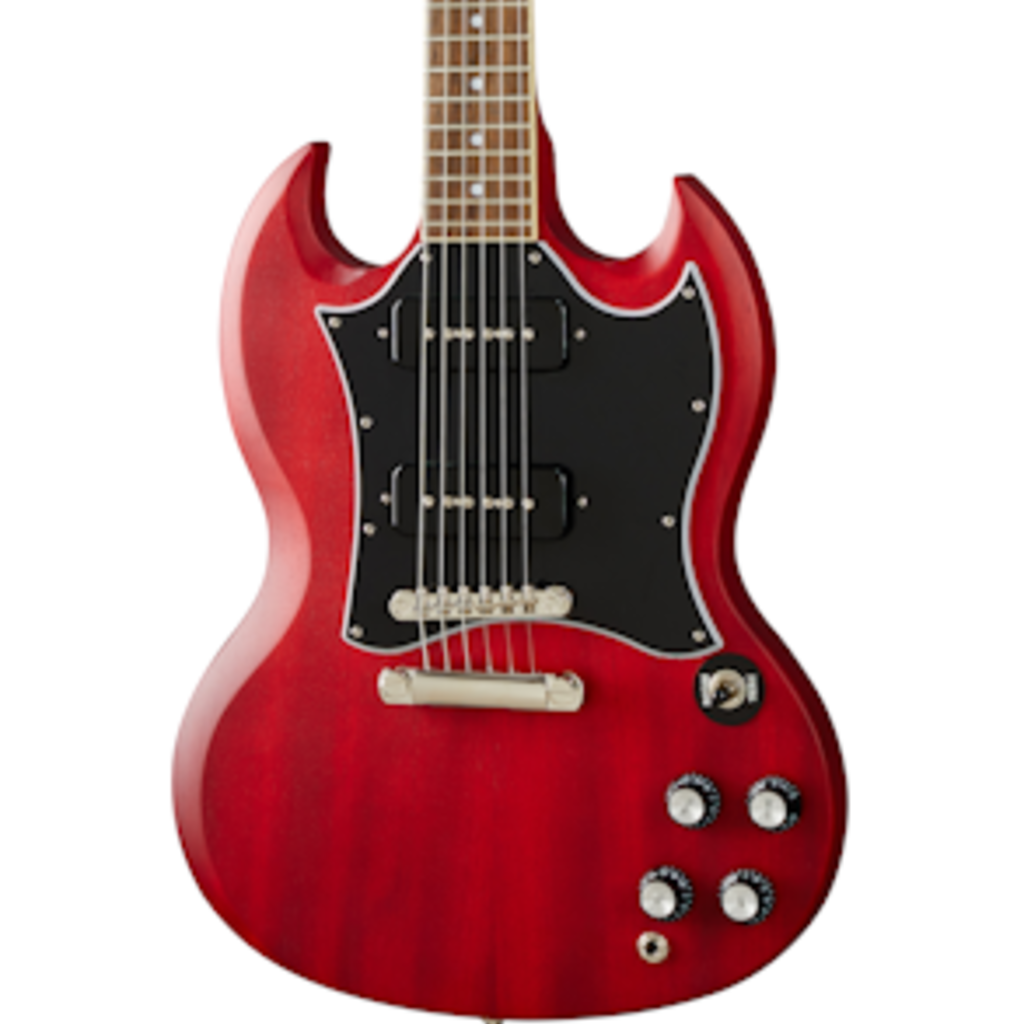 Epiphone SG Classic Worn P-90's - Worn Cherry Red - KAOS Music Centre