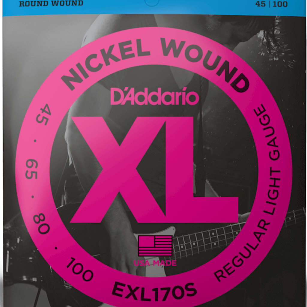 D'addario EXL170S Bass Strings Light Short Scale 45-100