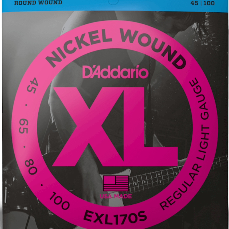 D'addario EXL170S Bass Strings Light Short Scale 45-100
